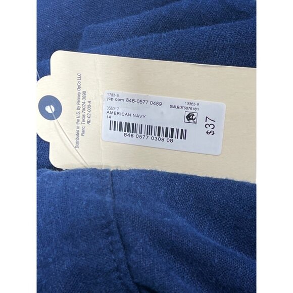 St. John's Bay - Women's Mid Rise Skort - Navy Blue - 14 - Picture 10 of 16